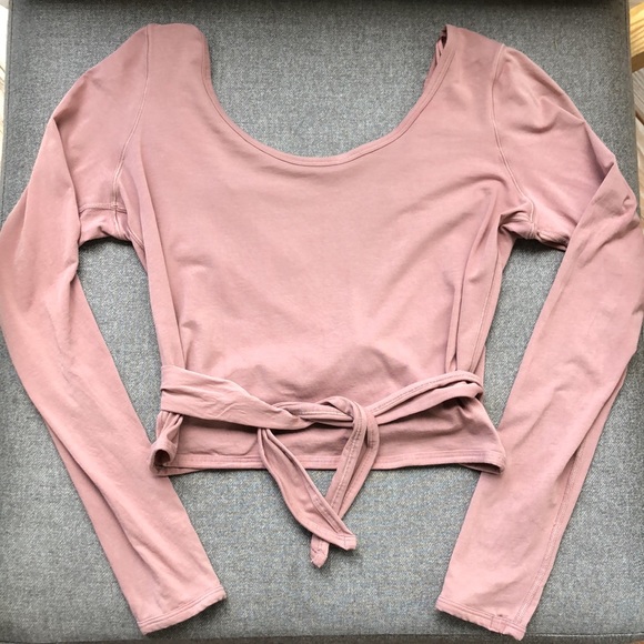 lululemon athletica Tops - LULULEMON Its A Tie Long Sleeve - Copper Coil